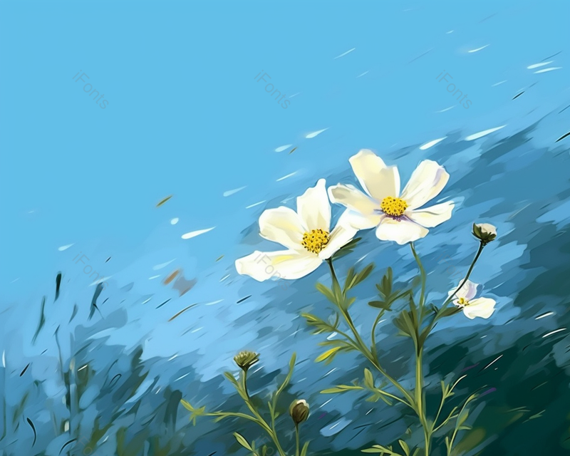 绽放的鲜花户外景色油画图,插画/手绘图,插画/手绘图库,插画/手绘图下载,插画/手绘